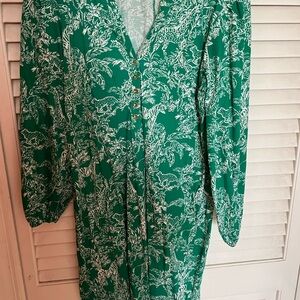 Green Floral Dress